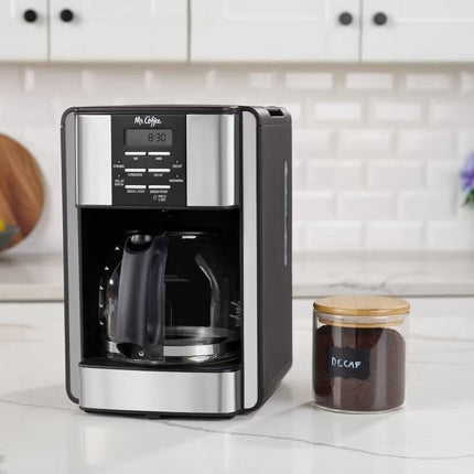 Mr. Coffee 60 oz Programmable Black 12 - Cup Programable Maker Stainless Steel - Long Island Liquidation