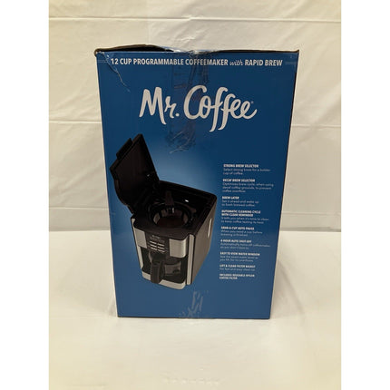 Mr. Coffee 60 oz Programmable Black 12 - Cup Programable Maker Stainless Steel - Long Island Liquidation