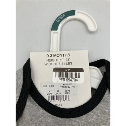 NCAA Baby 0/3 Month Hawaii Rainbow Warriors One Piece Sleeper Outfit 3 Piece NEW - Long Island Liquidation