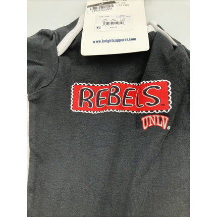 NCAA Baby Girls 3/6 Month UNLV Running Rebels One Piece Sleeper Set 3 Piece NEW - Long Island Liquidation