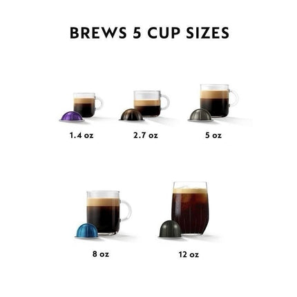 Nespresso Vertuo Pop Plus Coffee/Espresso Machine - Black - Long Island Liquidation