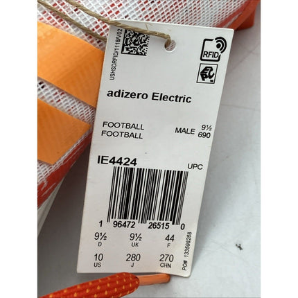 New adidas Adizero Electric Speed Juice Orange Football Cleats IE4424 Men's 10 - Long Island Liquidation