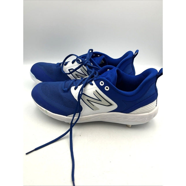 New Balance L3000TB6 Fresh Foam X 3000 V6 Metal Baseball Cleats Blue White US 15 - Long Island Liquidation