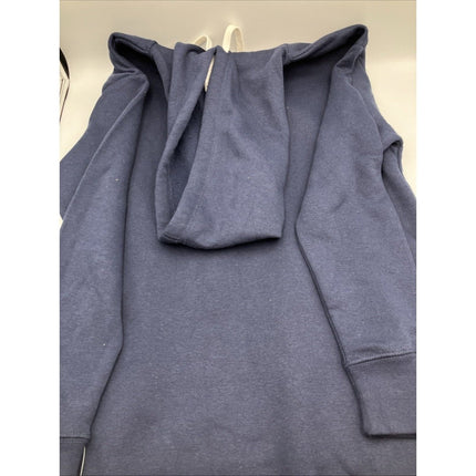 New England Patriots Hoodie Women’s Medium 7/9 Blue NFL Pullover Sweatshirt NWT - Long Island Liquidation