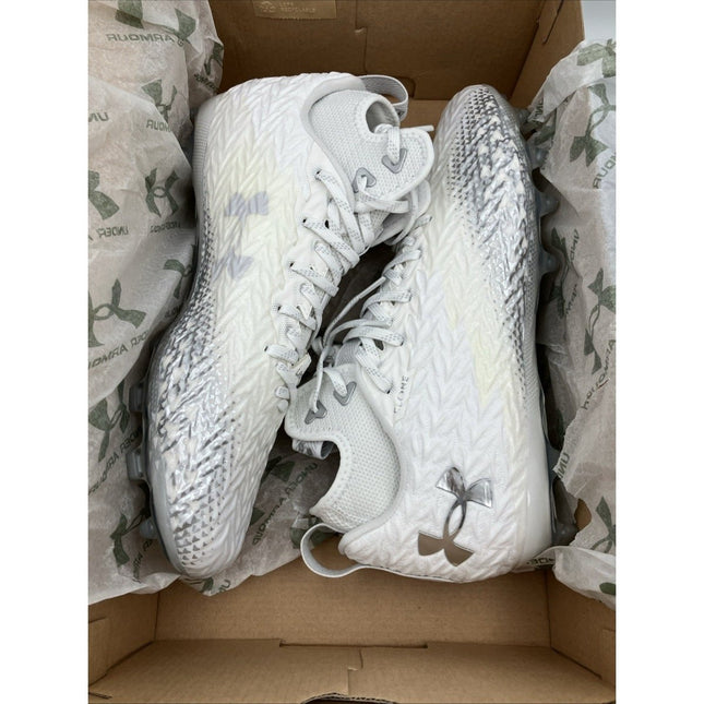 New Men’s White UA Spotlight Clone 3.0 MC Size 11.5 - Long Island Liquidation