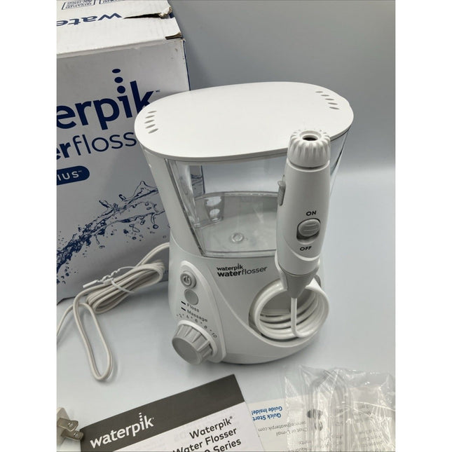 NEW Waterpik Aquarius Water Flosser WP - 660C - 7 Tips White for Teeth Cleaning - Long Island Liquidation