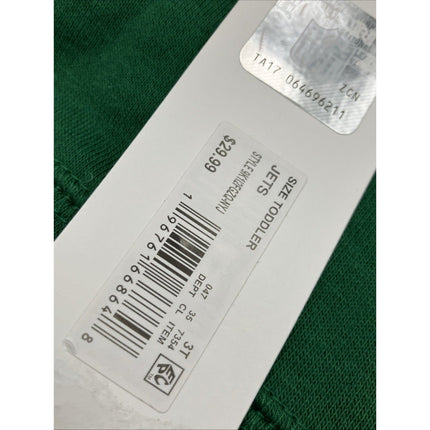 NFL 3T Toddler New York Jets Hooded Sweatshirt Sherpa Sleeve Hoodie - NEW - Long Island Liquidation