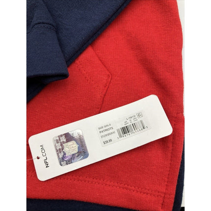 NFL Apparel New England Patriots Hoodie Hooded Sweatshirt Youth Girls 10/12 NEW - Long Island Liquidation