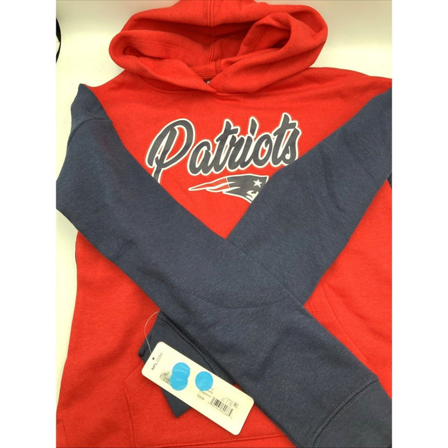 NFL Apparel New England Patriots Hoodie Hooded Sweatshirt Youth Girls 10/12 NEW - Long Island Liquidation