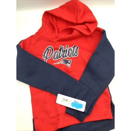 NFL Apparel NEW England Patriots Hoodie Hooded Sweatshirt - Youth Girls S 6 NEW - Long Island Liquidation