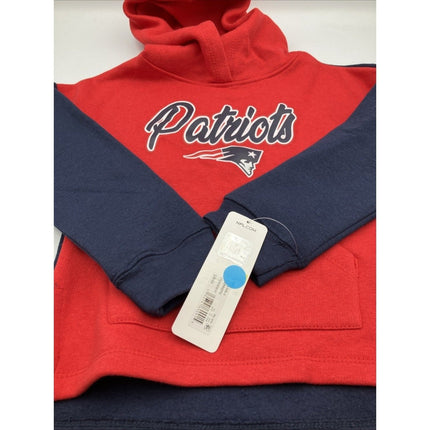 NFL Apparel NEW England Patriots Hoodie Hooded Sweatshirt Youth Girls XS 4/5 NEW - Long Island Liquidation