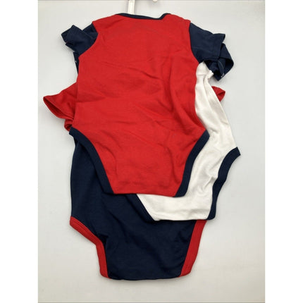 NFL Baby 3 - 6 Month New England Patriots One Piece Sleeper Outfit 3 Piece Set NEW - Long Island Liquidation