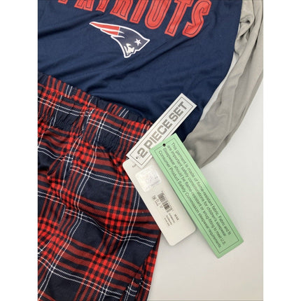NFL New England Patriots Boys 2 Piece Long Sleeve Shirt Pants Sleep Set, XS 4/5 - Long Island Liquidation