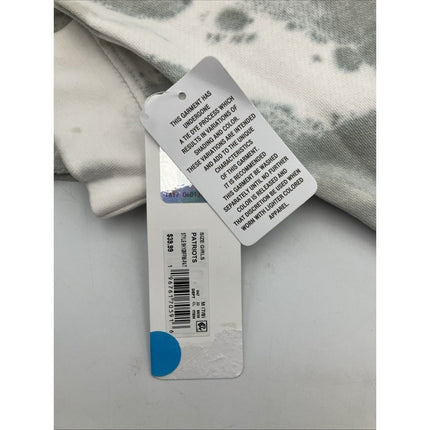 NFL New England Patriots Girls Gray Tie - Dye Crop Hooded Sweatshirt, Medium (7/8) - Long Island Liquidation