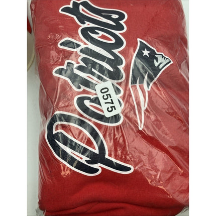 NFL New England Patriots Girls Long Sleeve Hooded Sweatshirt, Large (10/12) - Long Island Liquidation