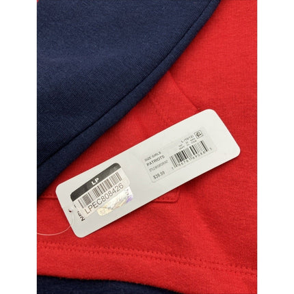 NFL New England Patriots Girls Long Sleeve Hooded Sweatshirt, Large (10/12) - Long Island Liquidation
