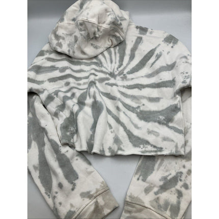 NFL New England Patriots Girls Tie - Dye Crop Hooded Sweatshirt Hoodie L 10/12 NEW - Long Island Liquidation