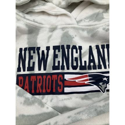 NFL New England Patriots Girls Tie - Dye Crop Hooded Sweatshirt Hoodie L 10/12 NEW - Long Island Liquidation