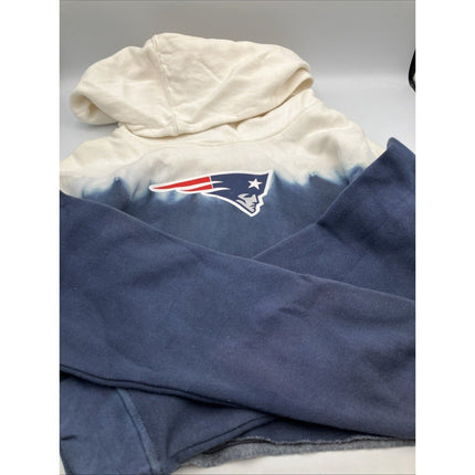 NFL TEENS New England Patriots Crop Hoodie Hooded Sweatshirt Junior XL 14/16 NEW - Long Island Liquidation