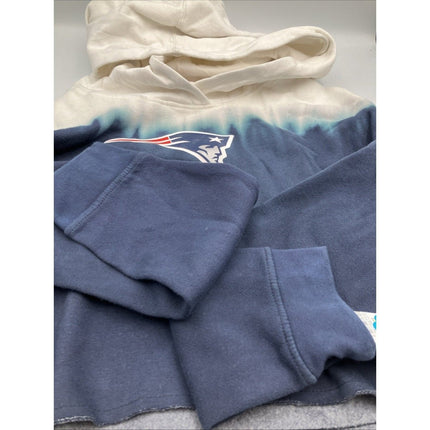 NFL TEENS New England Patriots Crop Hoodie Hooded Sweatshirt Junior XL 14/16 NEW - Long Island Liquidation