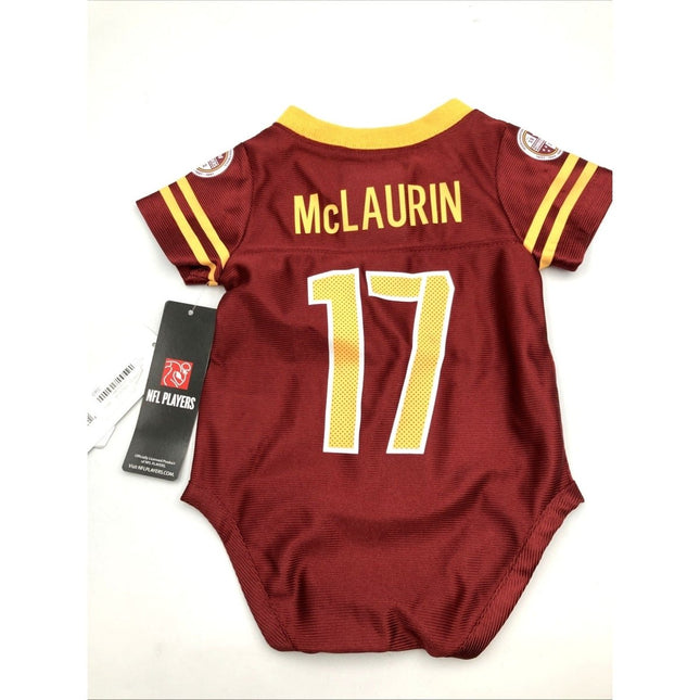 NFL Washington Commanders Baby One Piece Jersey 0/3 Months 17 McLaurin - NEW - Long Island Liquidation
