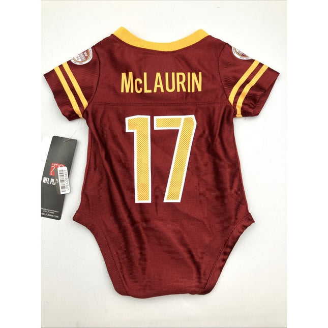 NFL Washington Commanders Baby One Piece Jersey 0/3 Months 17 McLaurin - NEW - Long Island Liquidation