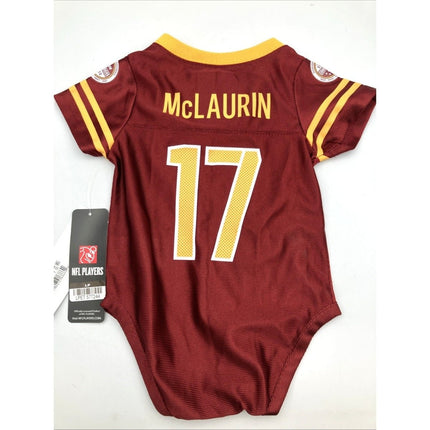 NFL Washington Commanders Baby One Piece Jersey 3/6 Months 17 McLaurin - NEW - Long Island Liquidation