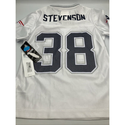 NFL Youth New England Patriots Jersey Shirt 38 Stevenson Girls Medium 7/8 NEW - Long Island Liquidation