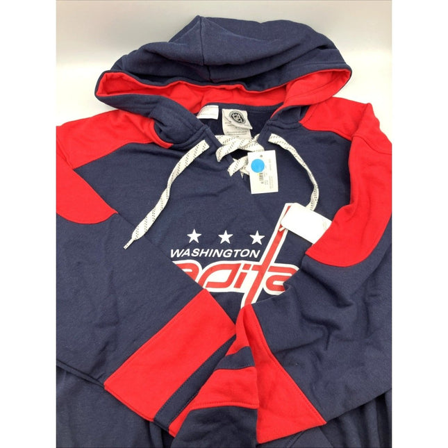 NHL Apparel Washington Capitals Lace - Up Hoodie Hooded Sweatshirt Mens S NEW - Long Island Liquidation