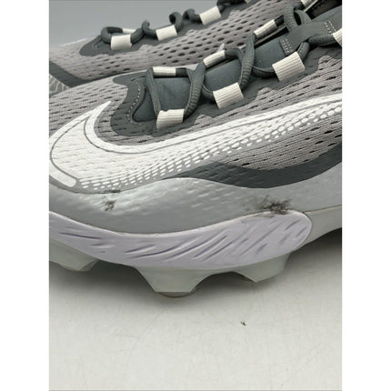 Nike Alpha Huarache Elite 4 Low Wolf Grey White Baseball Cleats Mens Size 16 - Long Island Liquidation