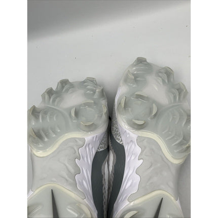 Nike Alpha Huarache Elite 4 Low Wolf Grey White Baseball Cleats Mens Size 16 - Long Island Liquidation