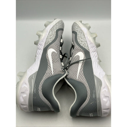 Nike Alpha Huarache Elite 4 Low Wolf Grey White Baseball Cleats Mens Size 16 - Long Island Liquidation