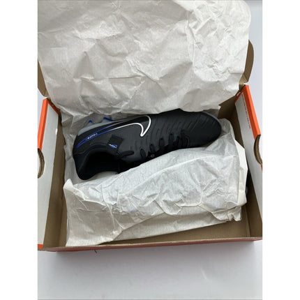 Nike DV4337 - 040 Legend 10 Academy FG/MG Soccer Cleats Black Chrome Blue US 4.5 - Long Island Liquidation