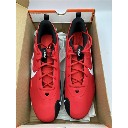 Nike Men's Sz 14 Force Trout 9 Keystone Red White Baseball Cleats FB9728 600 - Long Island Liquidation