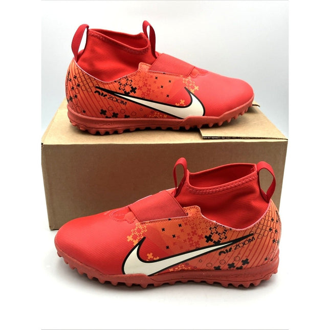 Nike Zoom Mercurial Superfly 9 MDS Academy Jr (Red/Orange) Kids Cleats 6Y - Long Island Liquidation