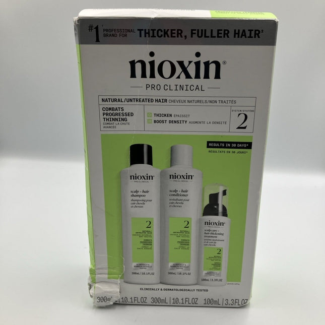 Nioxin Scalp + Hair Thickening System 2 KIT (Full Size) - Long Island Liquidation