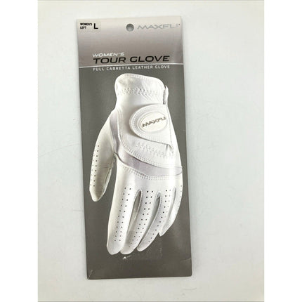 NWT Maxfli Tour Full Cabretta Leather Glove, Women’s Left, Right Hand Swing L - Long Island Liquidation