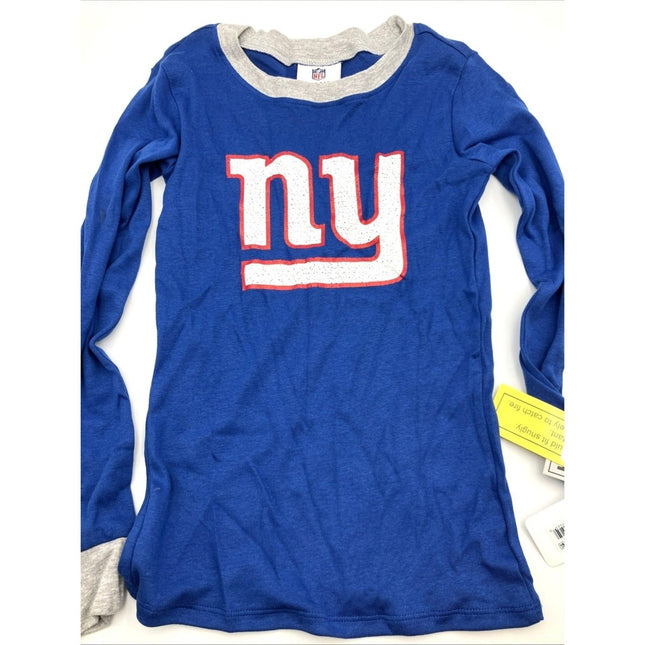 NWT NFL Team Apparel New York Giants Youth Long Sleeved T Shirt M (8) - Long Island Liquidation