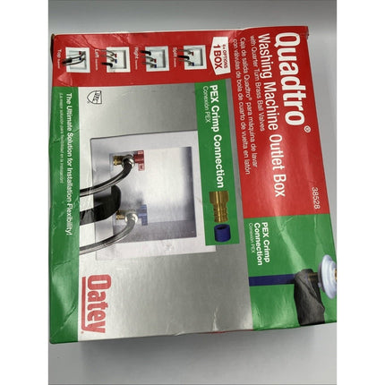 Oatey Quadtro Washing Machine Outlet Box 1/4" Turn x 2" Hub 38528 - Long Island Liquidation