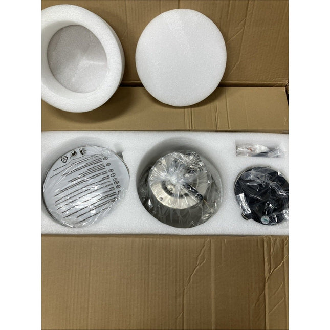 Ohniyou 58 Inch Ceiling Fan with Lights, 5 Blades Flush Mount Ceiling Fan - Long Island Liquidation