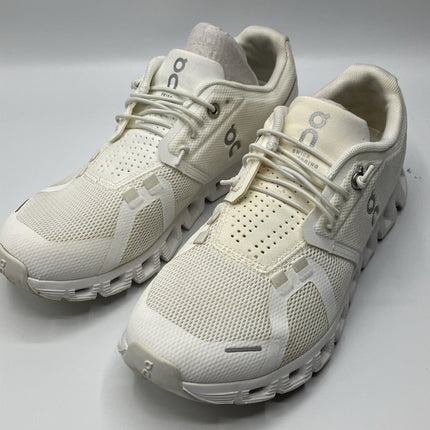 ON Women's Cloud 5 Off White Ivory Running Sneakers Shoes Size 6.5 W US - Long Island Liquidation