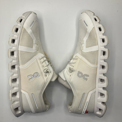 ON Women's Cloud 5 Off White Ivory Running Sneakers Shoes Size 6.5 W US - Long Island Liquidation