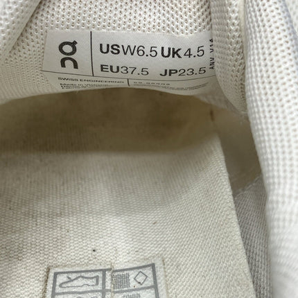 ON Women's Cloud 5 Off White Ivory Running Sneakers Shoes Size 6.5 W US - Long Island Liquidation