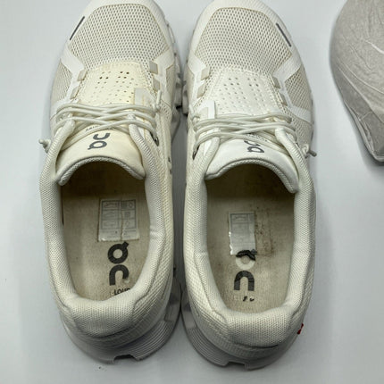 ON Women's Cloud 5 Off White Ivory Running Sneakers Shoes Size 6.5 W US - Long Island Liquidation