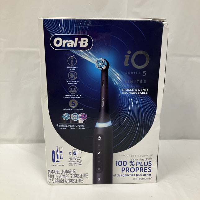Oral - B iO Series 5 Limited Rechargeable Electric Toothbrush - Black - Long Island Liquidation