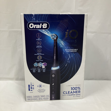 Oral - B iO Series 5 Limited Rechargeable Electric Toothbrush - Black - Long Island Liquidation