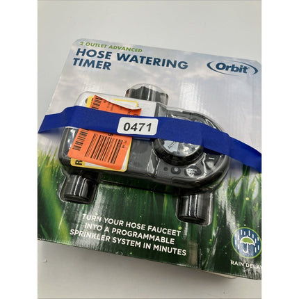 Orbit 1 Dial 2 Outlet Hose Faucet Timer Programmable 56544 open box PAIR - Long Island Liquidation