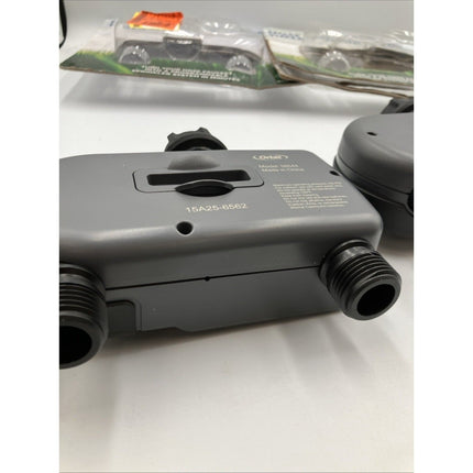 Orbit 1 Dial 2 Outlet Hose Faucet Timer Programmable 56544 open box PAIR - Long Island Liquidation