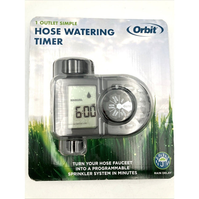 Orbit 56619 Electronic Programable Single Garden Hose Watering Timer Open Box - Long Island Liquidation