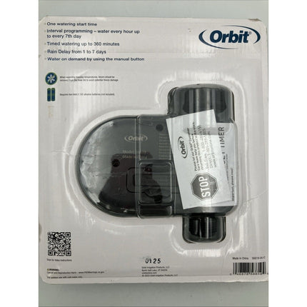 Orbit 56619 Electronic Programable Single Garden Hose Watering Timer Open Box - Long Island Liquidation